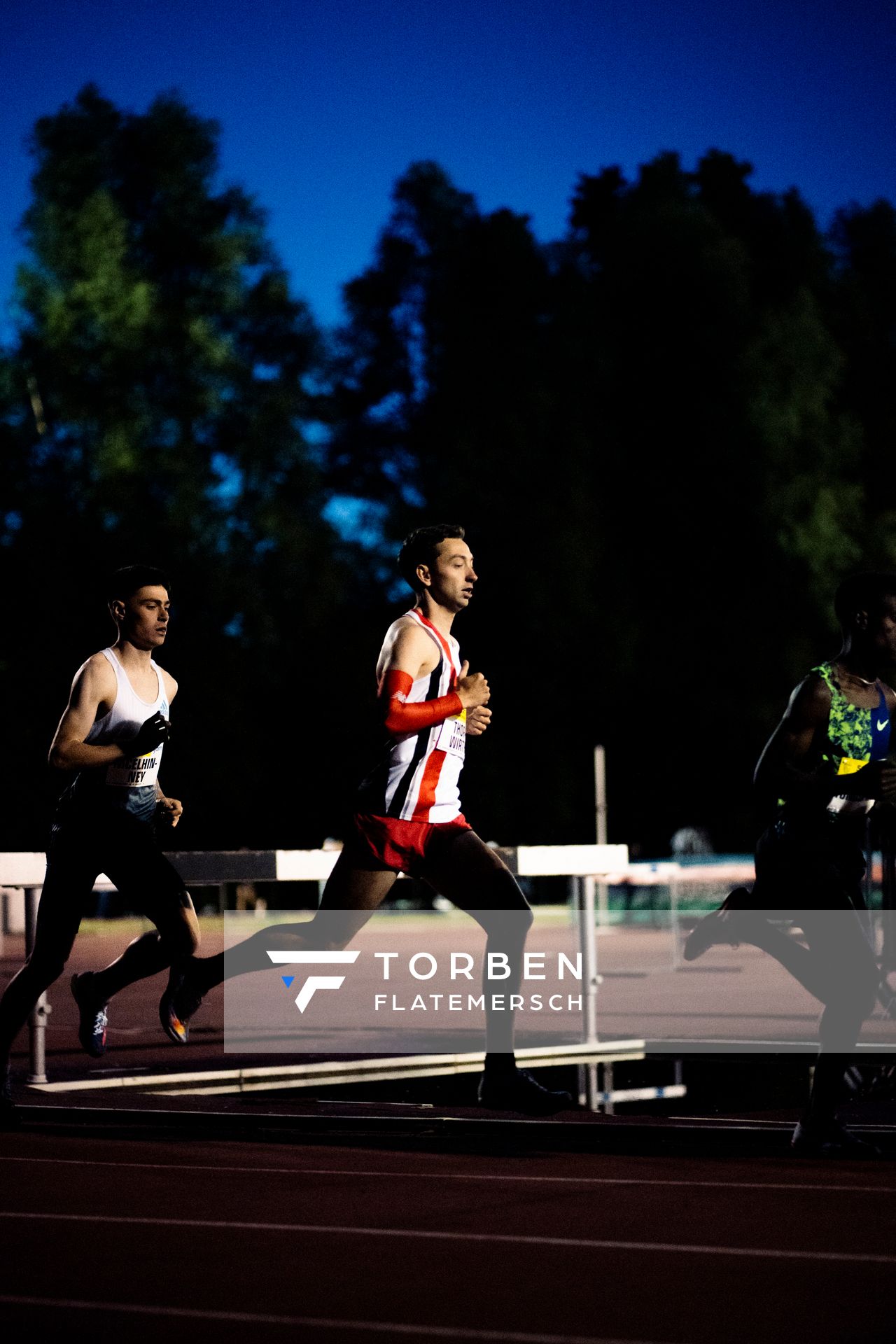 Maximilian Thorwirth (SFD 75 Duesseldorf-Sued) ueber 5000m am 28.05.2022 waehrend der World Athletics Continental Tour IFAM Oordegem in Oordegem